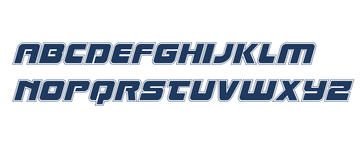 Laser Corps Academy Italic Lowercase