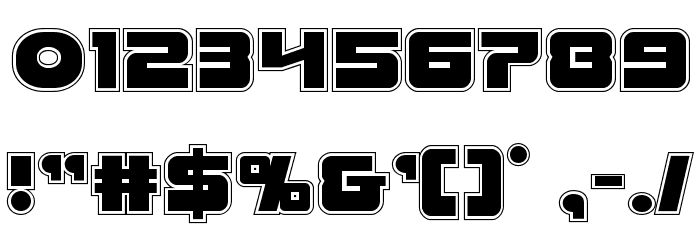 Laser Corps Academy Font OTHER CHARS