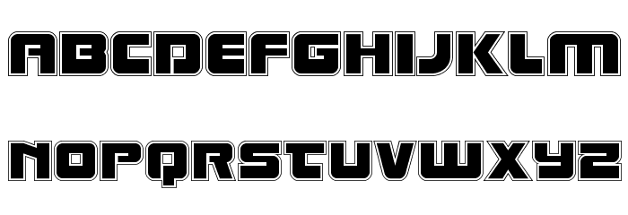Laser Corps Academy Font LOWERCASE