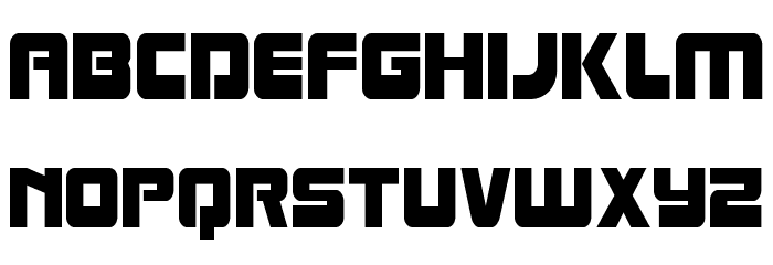 Laser Corps Condensed Font LOWERCASE