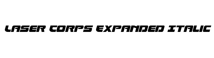 Laser Corps Expanded Italic  Descarca Fonturi Gratis