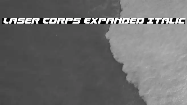 Laser Corps Expanded Italic Example 3