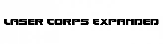 Laser Corps Expanded  font caratteri gratis