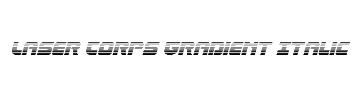 Laser Corps Gradient Italic  font caratteri gratis