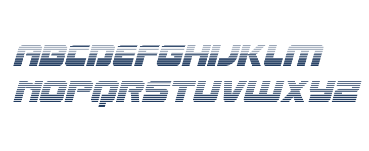 Laser Corps Gradient Italic Lowercase