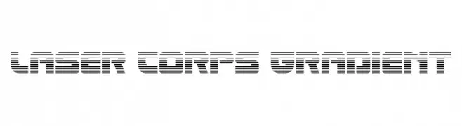 Laser Corps Gradient  Frei Schriftart Herunterladen