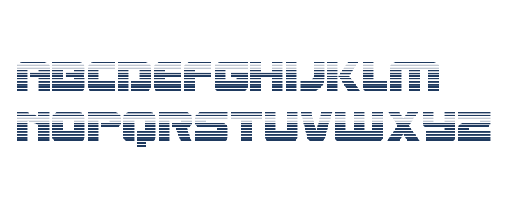 Laser Corps Gradient Lowercase