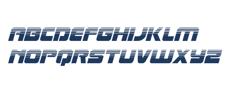 Laser Corps Halftone Italic Lowercase