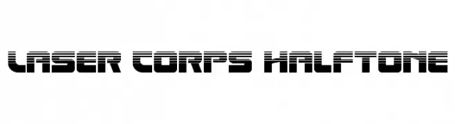 Laser Corps Halftone  font caratteri gratis