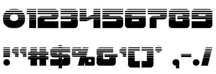Laser Corps Halftone Font OTHER CHARS