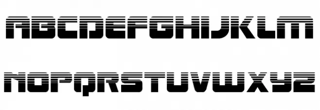 Laser Corps Halftone フォント 小文字