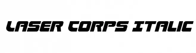Laser Corps Italic  font caratteri gratis