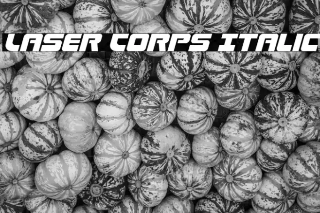 Laser Corps Italic Example 2