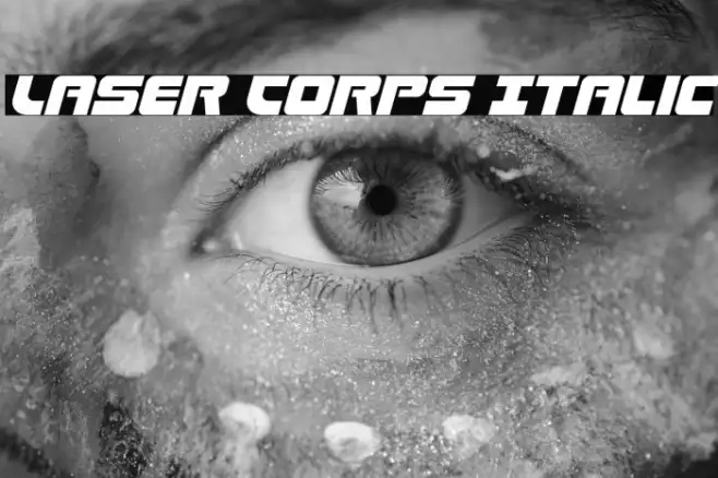 Laser Corps Italic Example 3