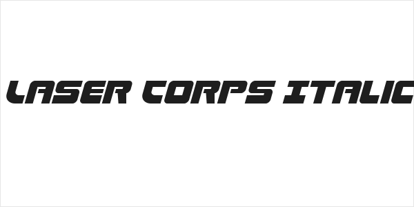 Laser Corps Italic Logo