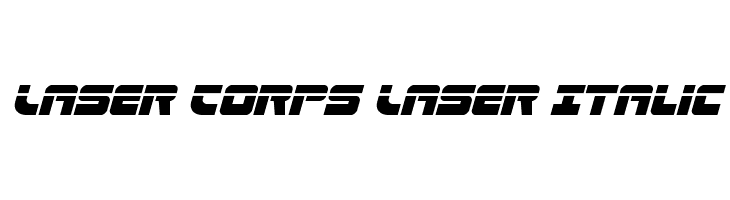 Laser Corps Laser Italic  नि: शुल्क फ़ॉन्ट्स डाउनलोड