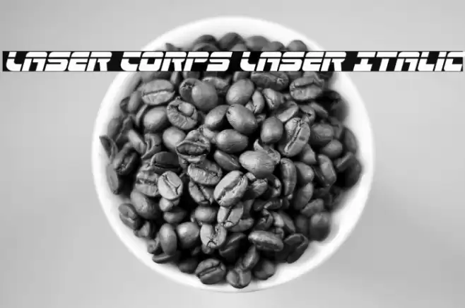 Laser Corps Laser Italic Font examples