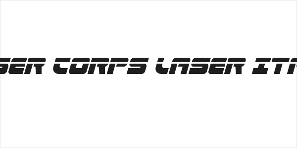 Laser Corps Laser Italic Logo