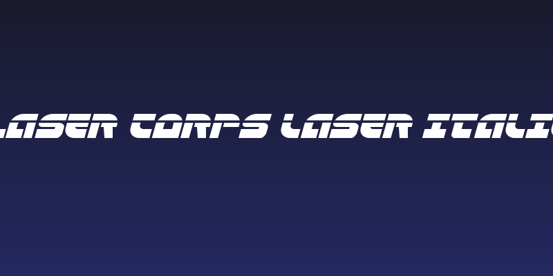 Laser Corps Laser Italic Social Header