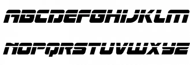 Laser Corps Laser Italic Fuentes MINÚSCULAS