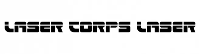 Laser Corps Laser  font caratteri gratis