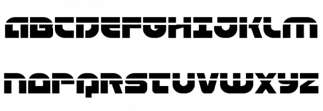 Laser Corps Laser Font UPPERCASE