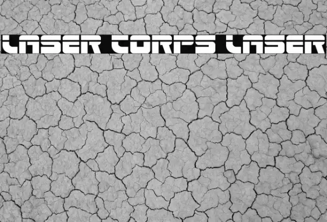 Laser Corps Laser Font examples