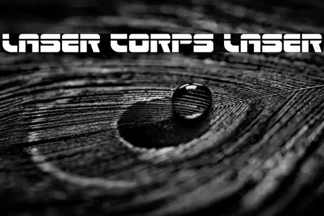 Laser Corps Laser Font examples