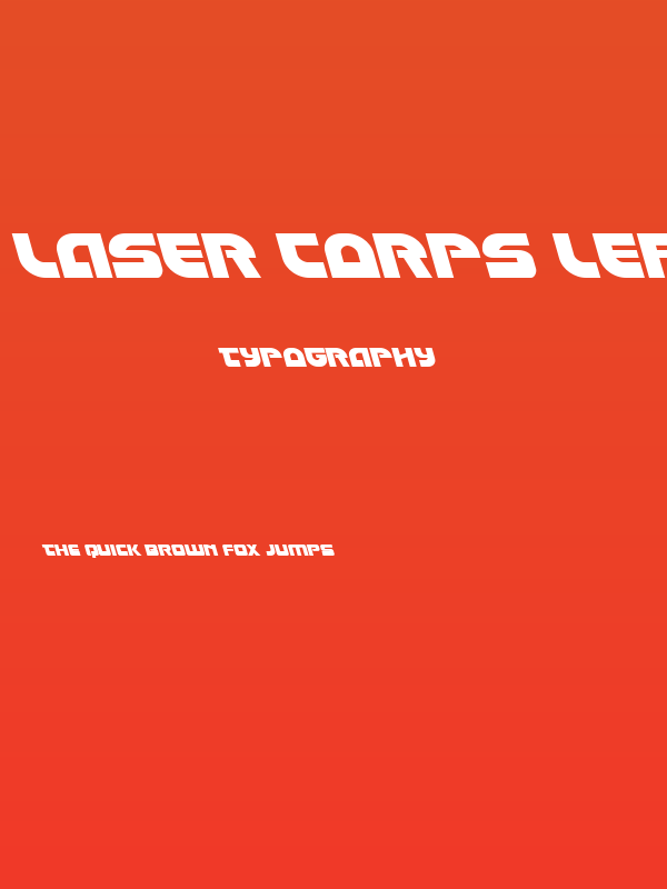 Laser Corps Leftalic Poster