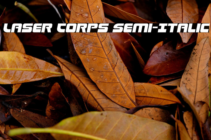 Laser Corps Semi-Italic Example 2