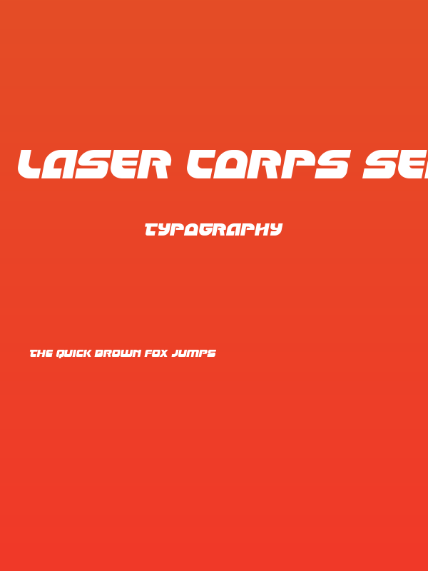 Laser Corps Semi-Italic Poster