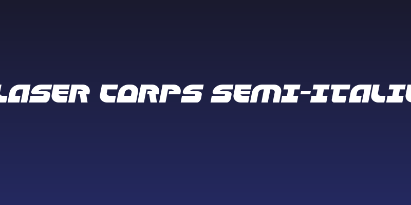 Laser Corps Semi-Italic Social Header