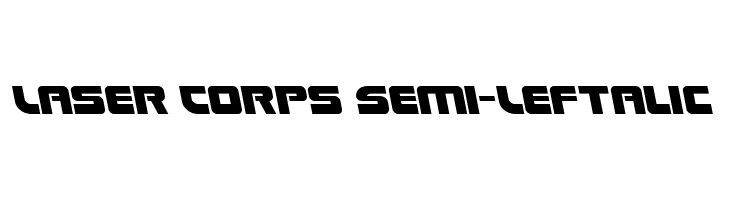 Laser Corps Semi-Leftalic  नि: शुल्क फ़ॉन्ट्स डाउनलोड