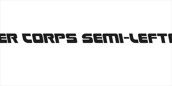 Laser Corps Semi-Leftalic Logo
