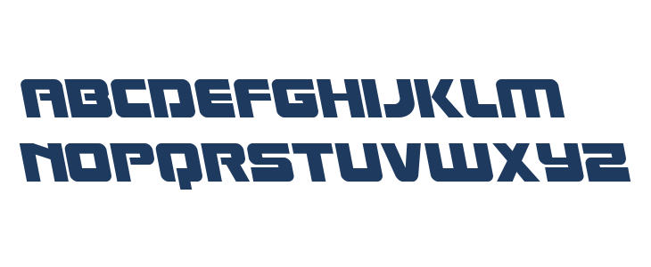 Laser Corps Semi-Leftalic Lowercase