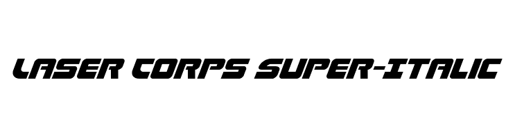 Laser Corps Super-Italic  font caratteri gratis