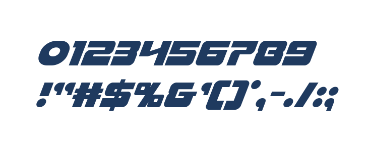 Laser Corps Super-Italic Other Characters