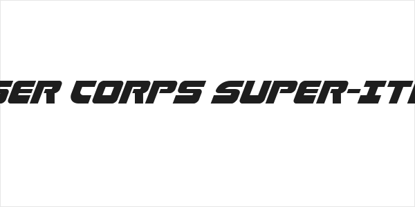 Laser Corps Super-Italic Logo