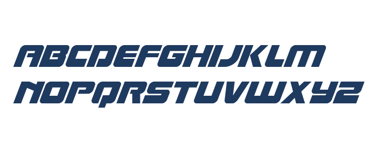 Laser Corps Super-Italic Lowercase