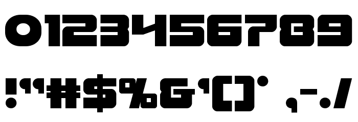 Laser Corps Font OTHER CHARS