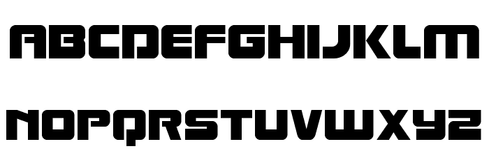 Laser Corps Font LOWERCASE