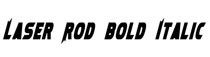 Laser Rod Bold Italic  baixar fontes gratis