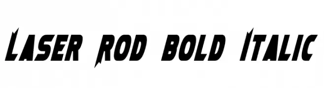 Laser Rod Bold Italic  Frei Schriftart Herunterladen