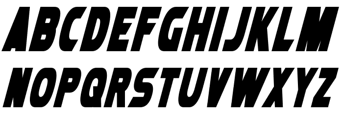 Laser Rod Bold Italic Font LOWERCASE