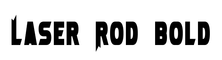 Laser Rod Bold  Fuentes Gratis Descargar