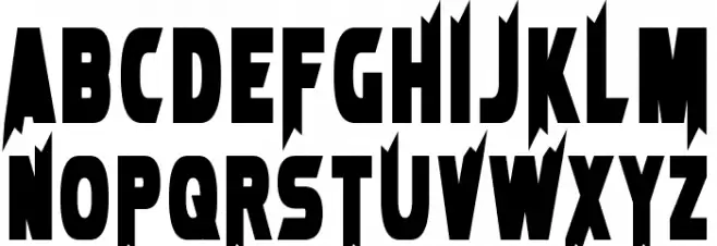 Laser Rod Bold Шрифта ВЕРХНИЙ