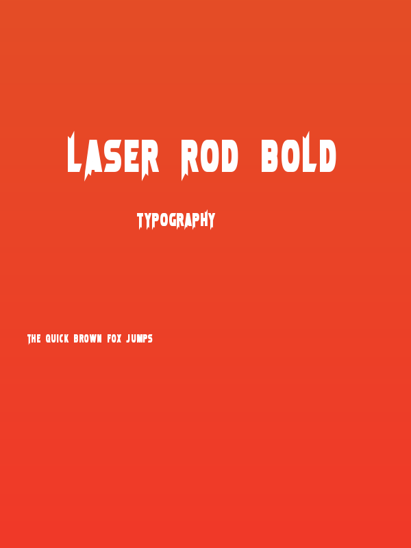 Laser Rod Bold Poster