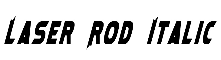 Laser Rod Italic  免费字体下载