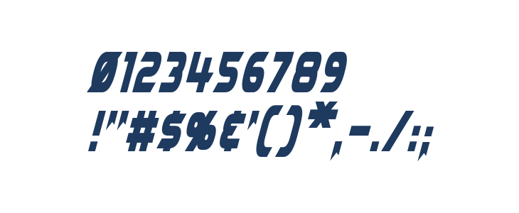 Laser Rod Italic Other Characters