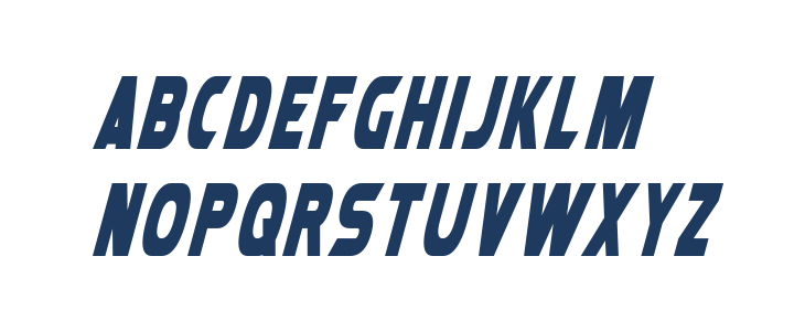 Laser Rod Italic Lowercase